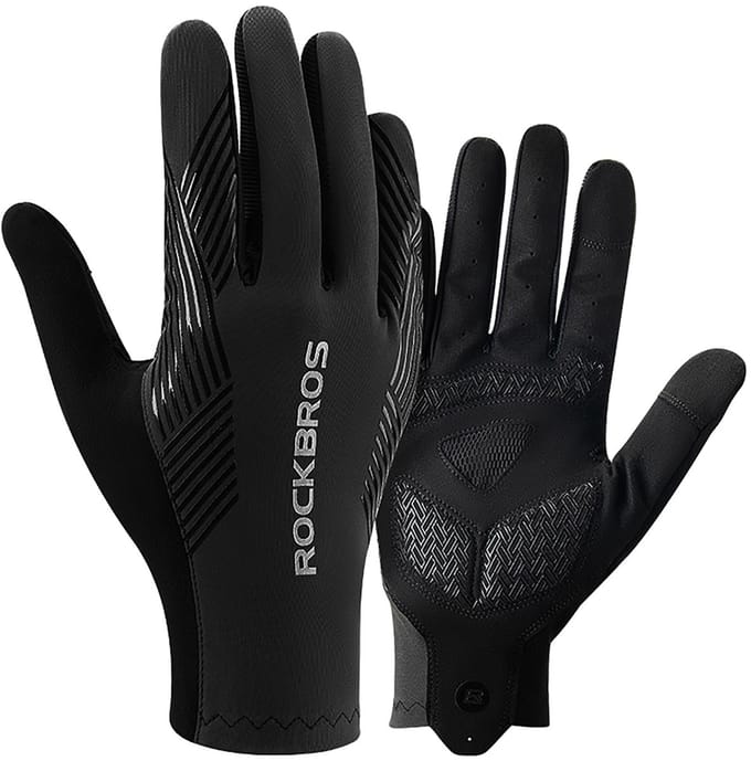 Rockbros cycling gloves spring/summer/autumn full size: XL - black