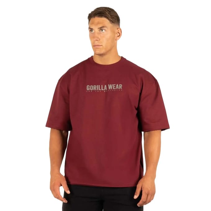 Gorilla Wear Callaway Oversized T-shirt - Bordeauxrood - L