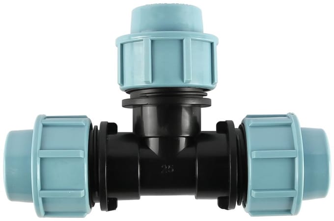 Dailygoods - Wateradapter 25mmx25mmx25mm - MDPE Plastic Pipe Connector - Female Tee - Water Fitting - Pipe Adapter