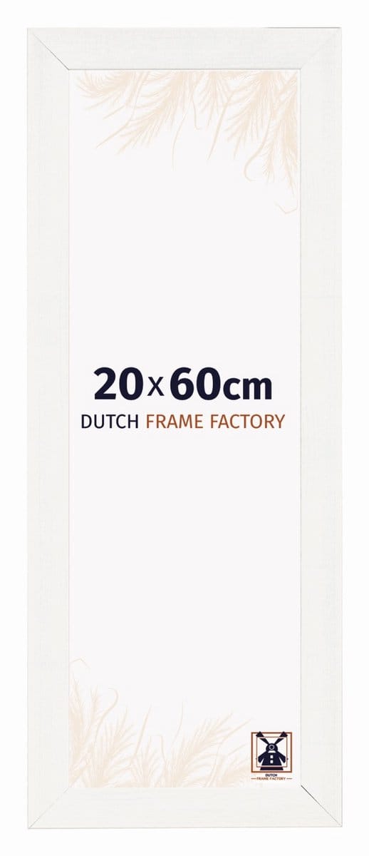 Fotolijst 20x60 cm - MDF - Wit Geveegd - Praag