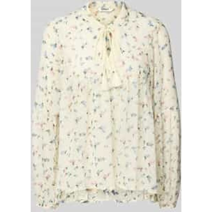 Boxy fit blousetop met all-over motief, model 'AIDA ELISA'