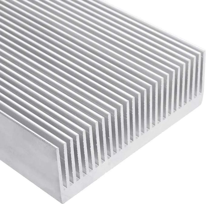 Aluminium Koellichaam - Elektronica Koeler - Component Koeling - Hoge Warmteafvoer - 150x80x27mm