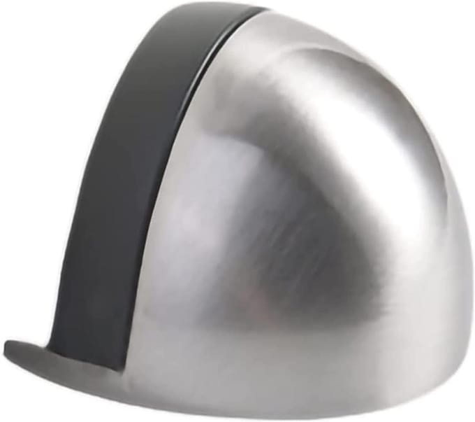 Vloerdeurstopper - Deurstop Rubber - Bescherming Deur Muur - Sterk Magnetisch - Zilver