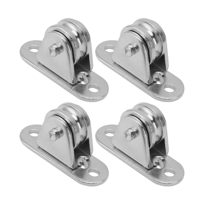 Klein Katrolblok RVS Stille Katrolwiel Wandmontage Vaste Katrol voor DIY Apparatuur
