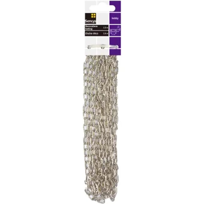 Sencys Decoratieve Ketting - Staal - Nikkel - 1,8mm - 2,5m