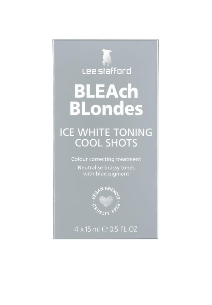Lee Stafford - Bleach Blondes Ice White Toning Cool Shots - 4x 15ml