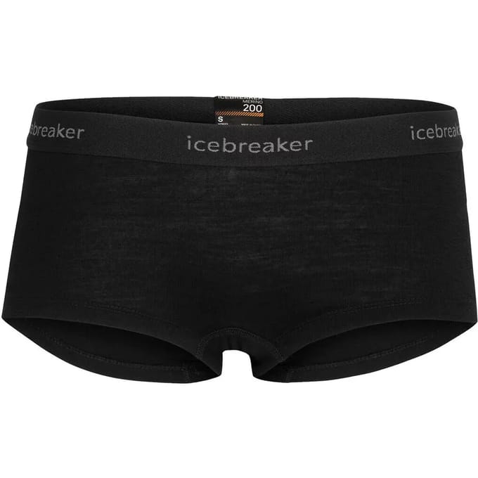 Icebreaker200 Oasis Boy Shorts Dames (Maat - XS, Kleur - BLACK)