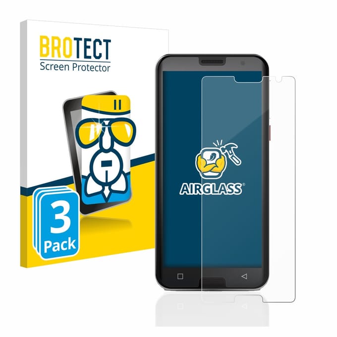 Screenprotector 3 Stuks voor Emporia Smart 5 Beschermglas transparant