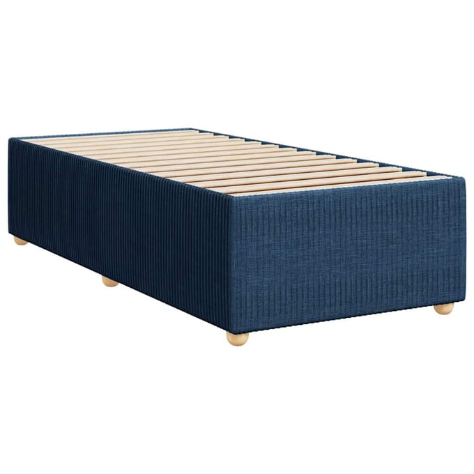 vidaXL - Bedframe - zonder - matras - 80x200 - cm - stof - blauw