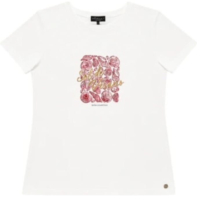 Elvira Collections T-shirt verano off-white