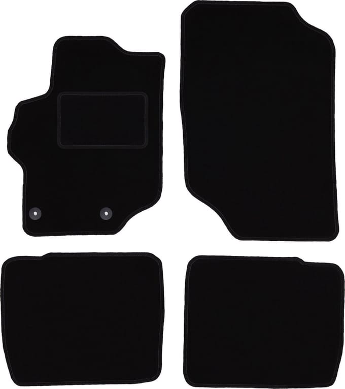 Zwarte veloursmatten voor: Citroen C-Elysee sedan (2012-)