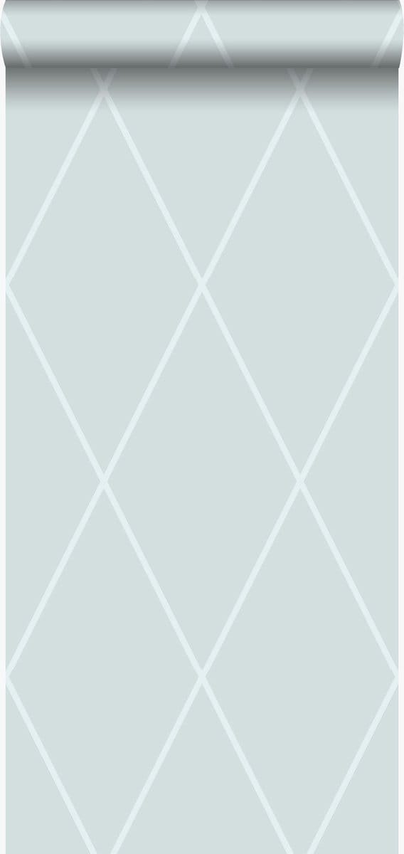 Origin Wallcoverings behang ruiten ijsblauw - 53 cm x 10.05 m - 345720