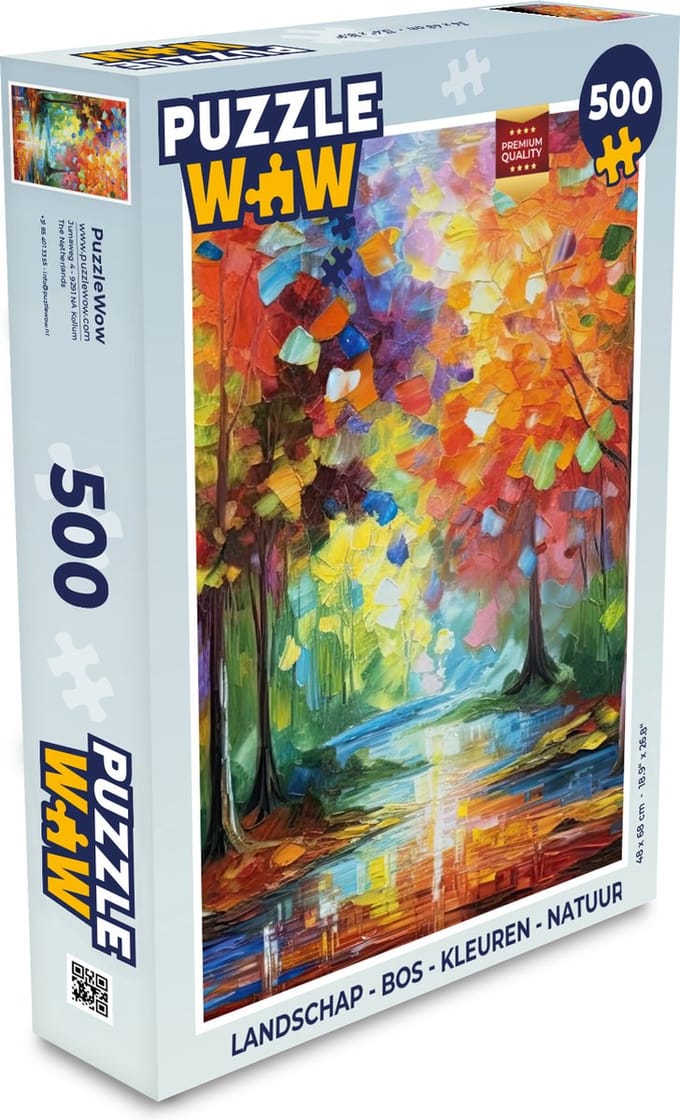 Puzzel Landschap - Bos - Kleuren - Natuur - Legpuzzel - Puzzel 500 stukjes