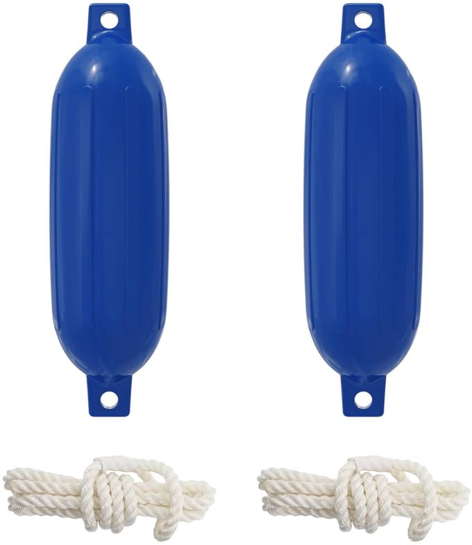 vidaXL - Boot - 2 - st - Ø - 16 - x - 58 - cm - Blauw - PVC