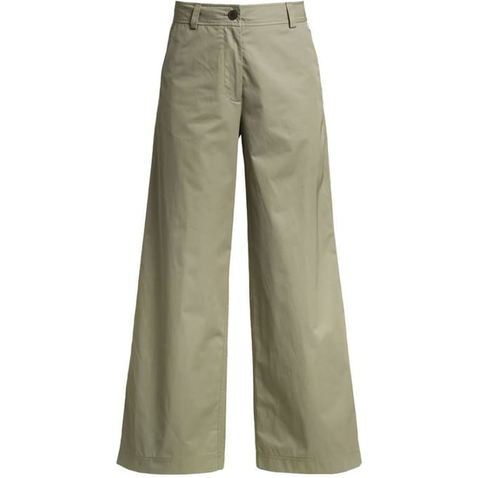 Parajumpers Amazonas saliegroene wijd uitlopende broek