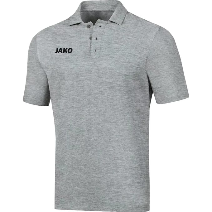 Jako Base Polo Heren - Lichtgrijs Gemeleerd | Maat: M