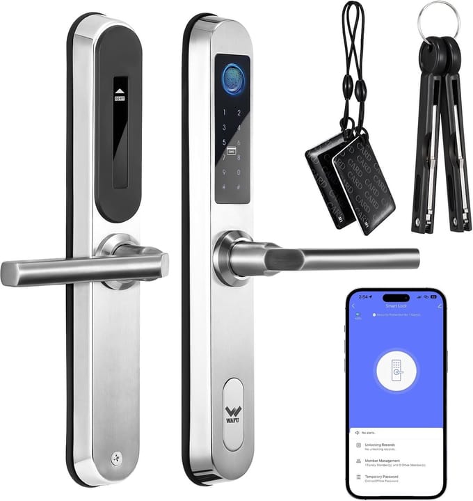 Slimme WiFi Deurslot met Camera en Biometrische Beveiliging