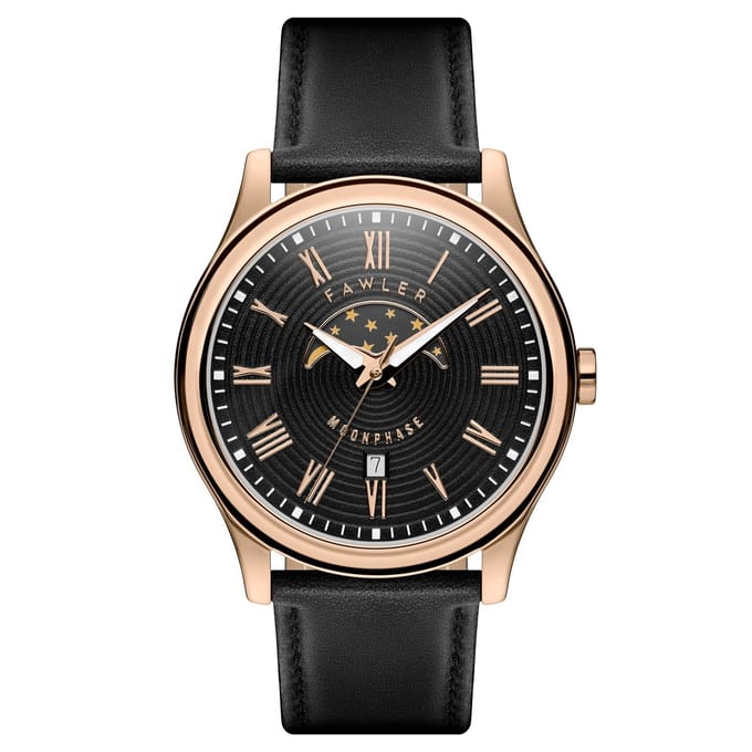 Imperator | Roségoudkleurig Roestvrijstalen Maanfase Horloge