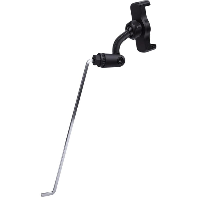 Altsaxofoon Telefoonhouder 4x4mm Vierkante Interface 9cm Maximale Opening Altsax Telefoonhouder voor Optreden Oefening black