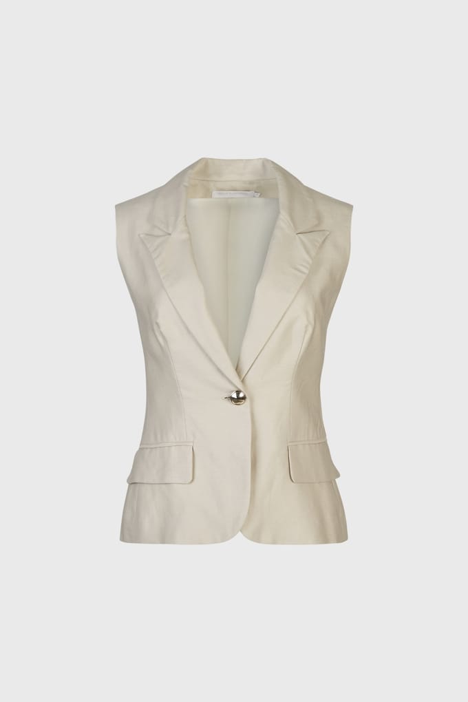 Anne Fontaine Erle Sand Taglia: 44 | Gilet Outlet | Donna | Marrone