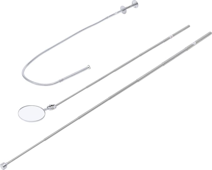 BGS Magneethulp, grijper en inspectiespiegelset 3 delig