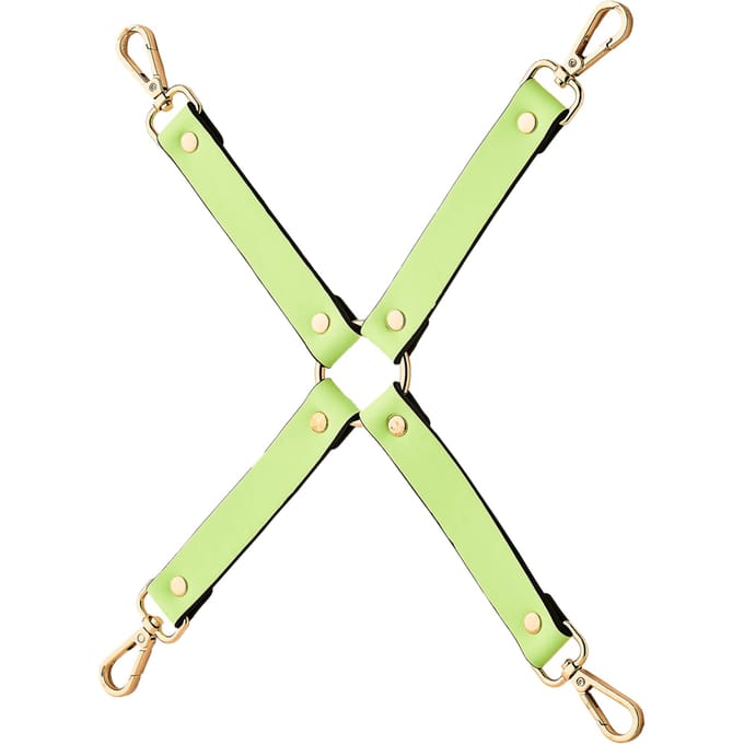 Dreamtoys Radiant Hog Tie glow-in-dark Bondage set - Groen