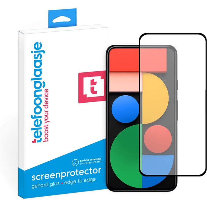 Google Pixel 5 screenprotector gehard glas Edge to Edge