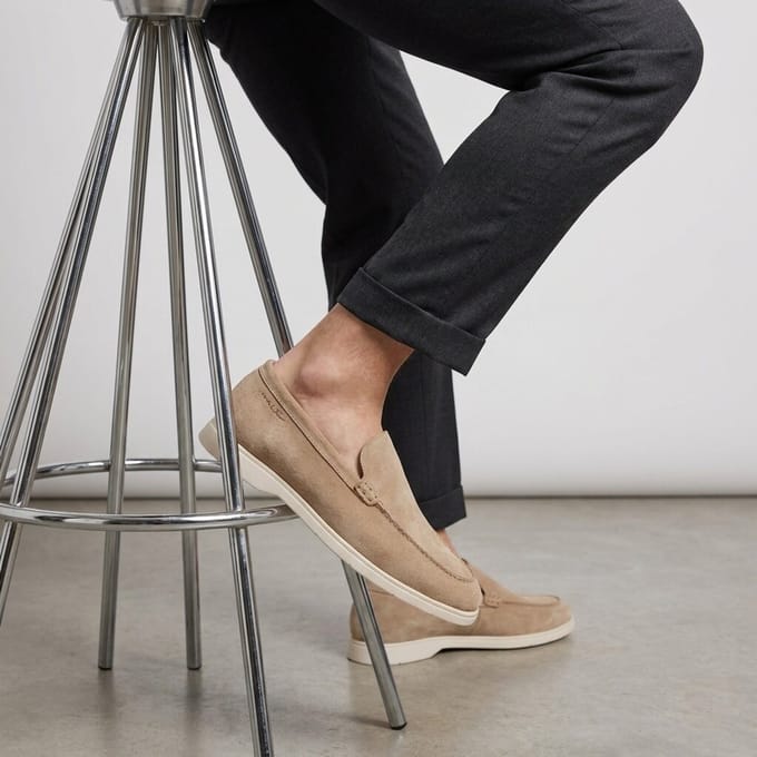 Van Lier Ascona Loafers beige Leer - Maat 44