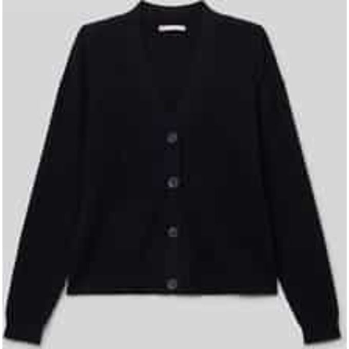 Regular fit gebreid jack van viscosemix, model 'MANDY'