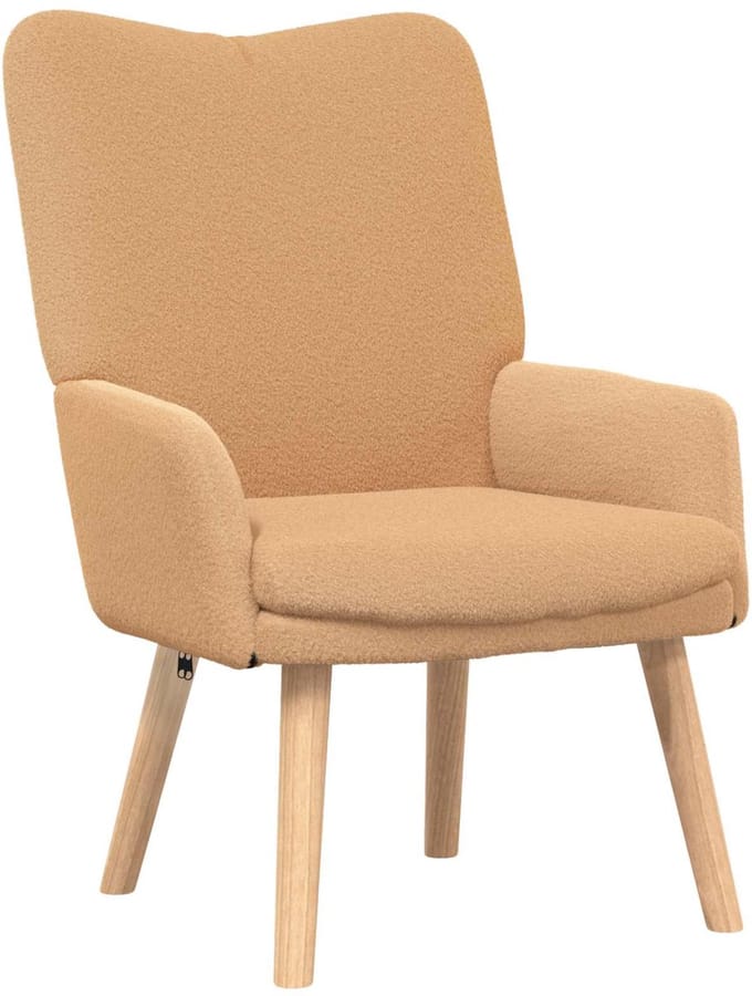 vidaXL - Fauteuil - Beige - 63 - x - 67 - x - 94 - cm - Polyester - en - multiplex