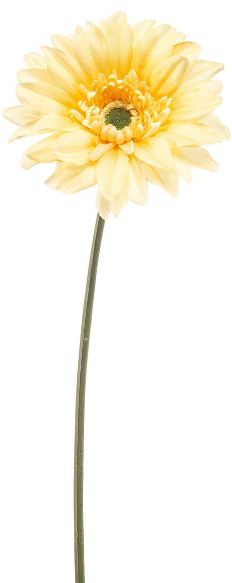 Emerald - Kunstbloem Gerbera REC lichtgeel 63cm - Kunstplant voor binnen