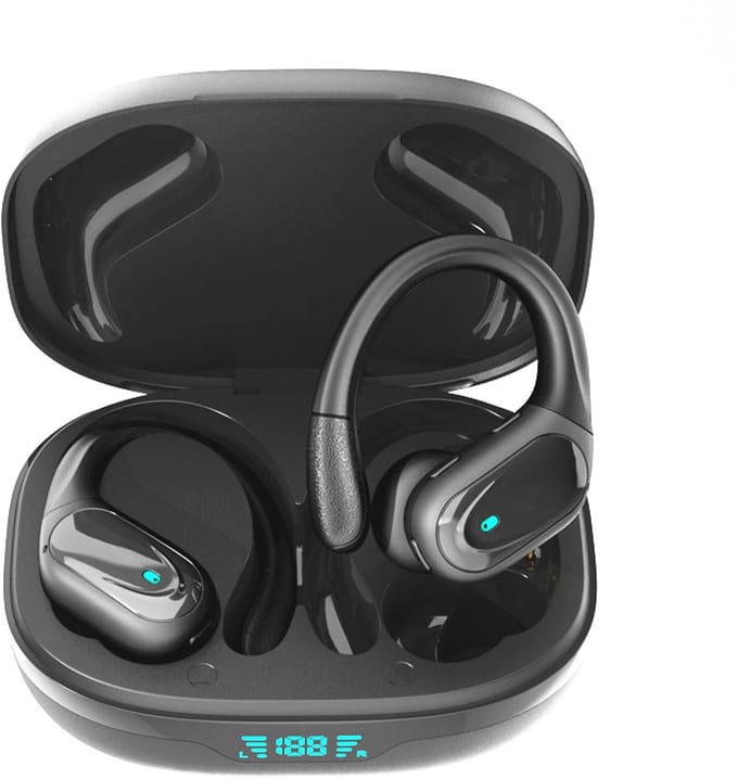 Draadloze hoofdtelefoon Bluetooth 5.1 zwart