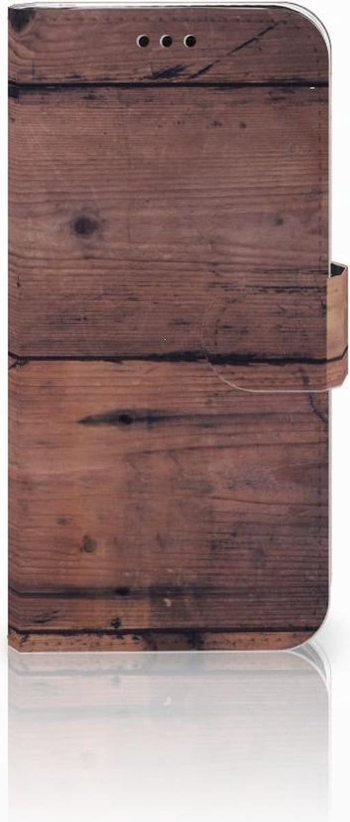 Samsung Galaxy J5 2017 Book Style Case Old Wood