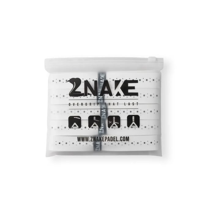 Znake Viper Sticky Padel Overgrip wit (5 pack)