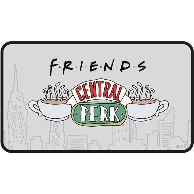 Friends Deurmat Central Perk 40 X 70 Cm Rubber/polyester Grijs
