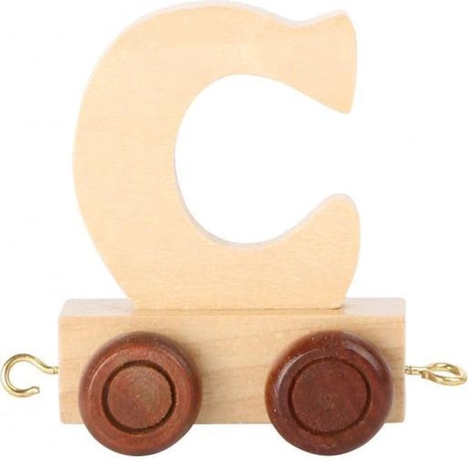 Small Foot - Wooden Letter Train - C - 12 pieces