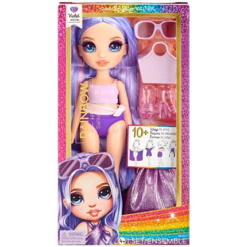 Rainbow High Swim & Style-modepop - 28 cm - Violet (paars)