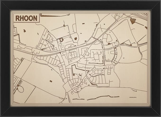 Decoratief Beeld - Houten Van Rhoon - Hout - Bekroned - Bruin - 21 X 30 Cm