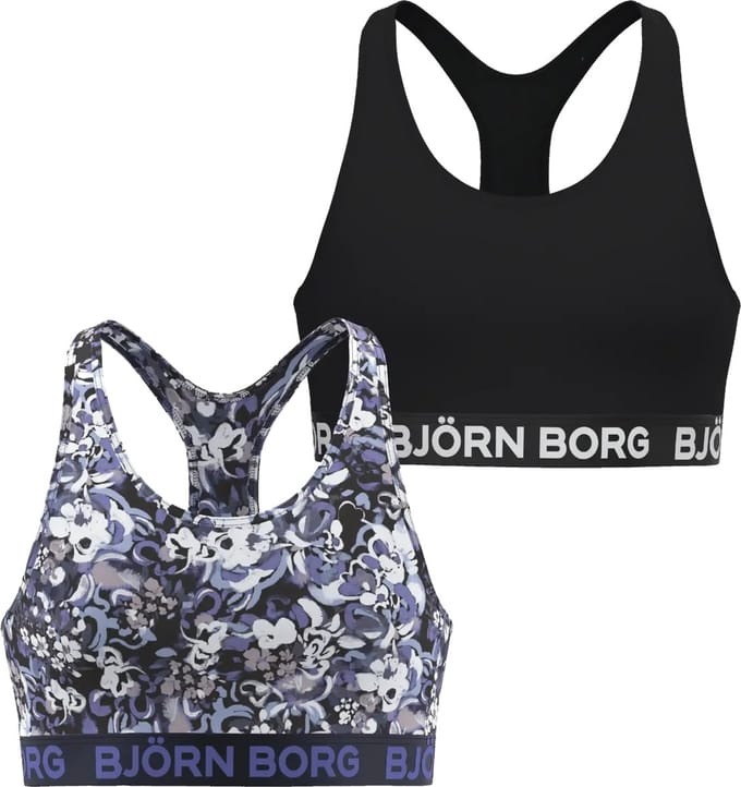 Bjorn Borg 2-pack Bralette meisjes - Soft Top - Cotton stretch - 140 - Zwart