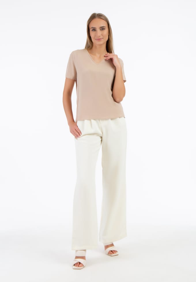 RISA Blouse Dames beige