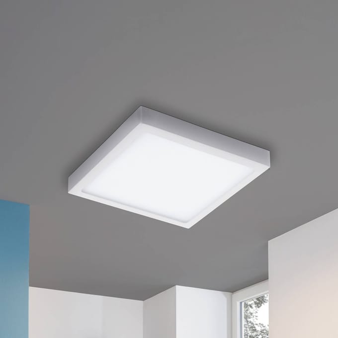 EGLO Connect Fueva-C - Wand/Plafondlamp - Wit en gekleurd licht - 300x300mm - Wit