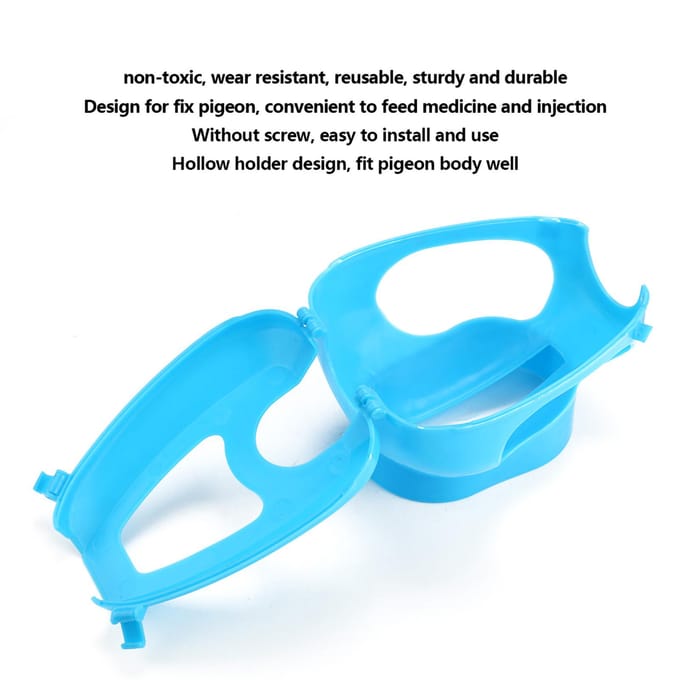 Plastic Duivenhouder voor Injectievoeding Vaste Montage Vogelbenodigdheid(blauw) blauw
