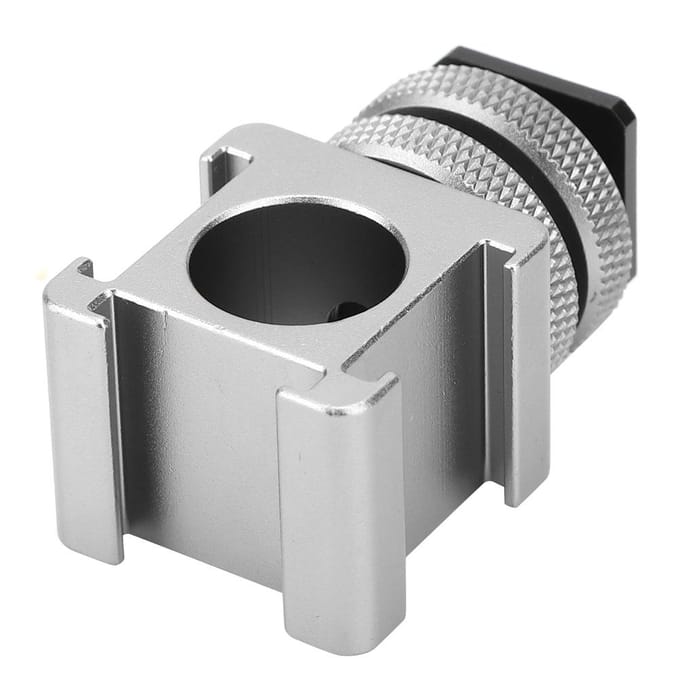 Camera Drie Koppen Flitsschoen Mount Invullicht Microfoon Monitorstandaard Cold Shoe Accessoire white