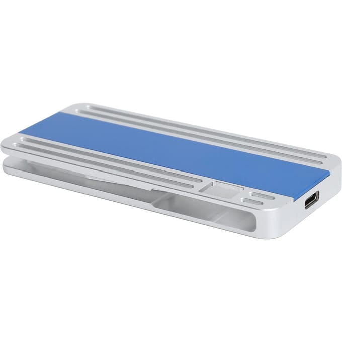 Boîtier Disque Dur Mobile Couleur Argent Bleu M.2 NVME vers TYPE-C Accessoires Boîtier SSD (Pas Inclube gray