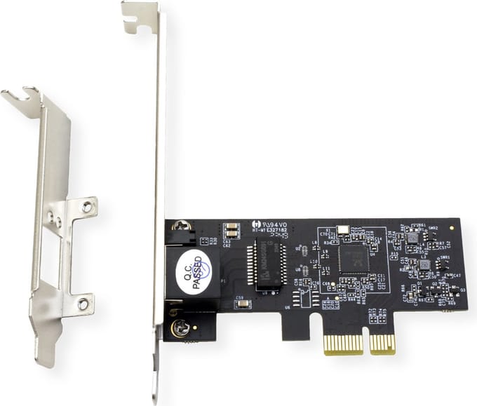 Value 15.99.2187 1 poort PCI Express kaart RJ45, Gigabit-LAN (1/2.5/5 Gbit/s) PCIe x1