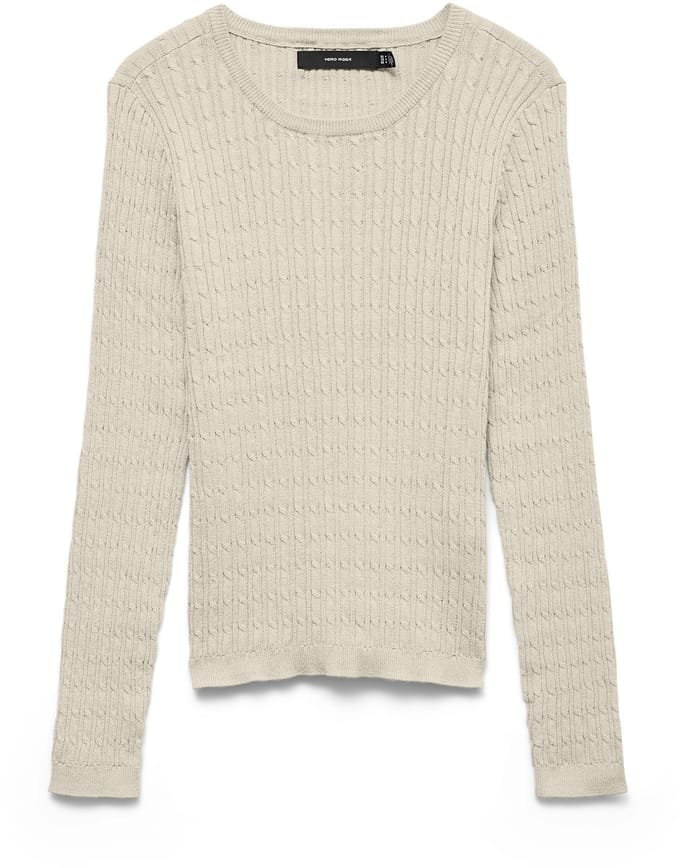 VERO MODA - VMCARE CABLE LS O-NECK PULLOVER - Dames - Gebreide truien