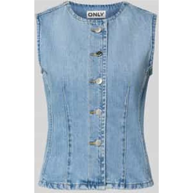 regular fit jeansgilet van puur katoen model 'AYA'