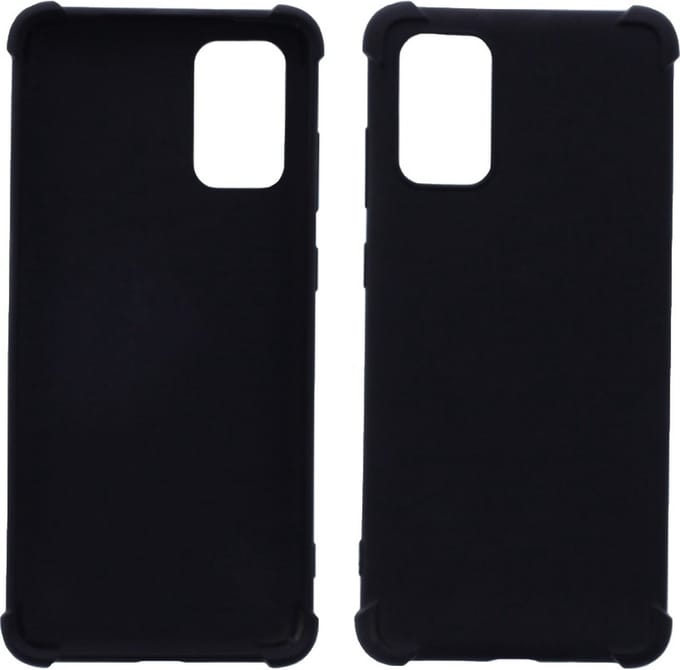 LuxeBass Hoesje geschikt voor Samsung Galaxy S20 Plus - Anti Shock - Zwart