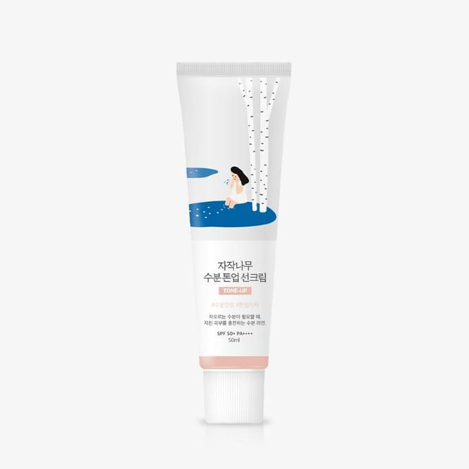 ROUND LAB Berkensap Hydraterende Tone-Up Zonnebrandcrème 50ml white