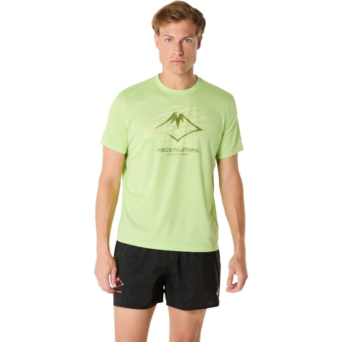 Asics Heren Fujitrail Logo T-Shirt (Groen)